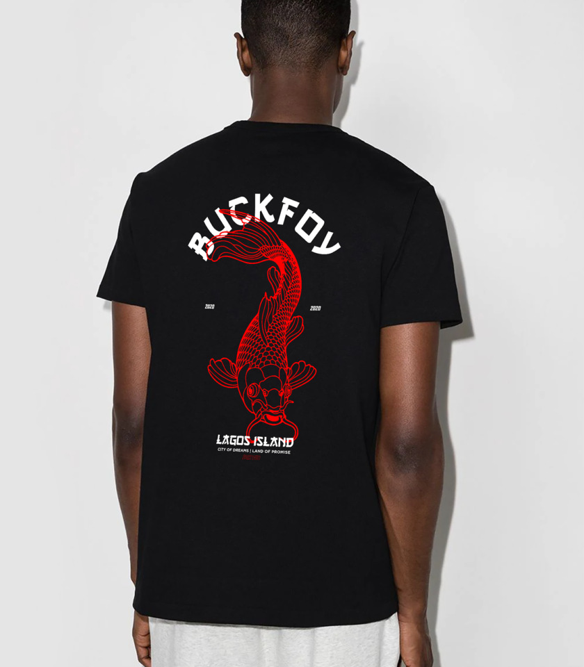 BuckFoy Black Lagos Island Unisex Graphic Tee