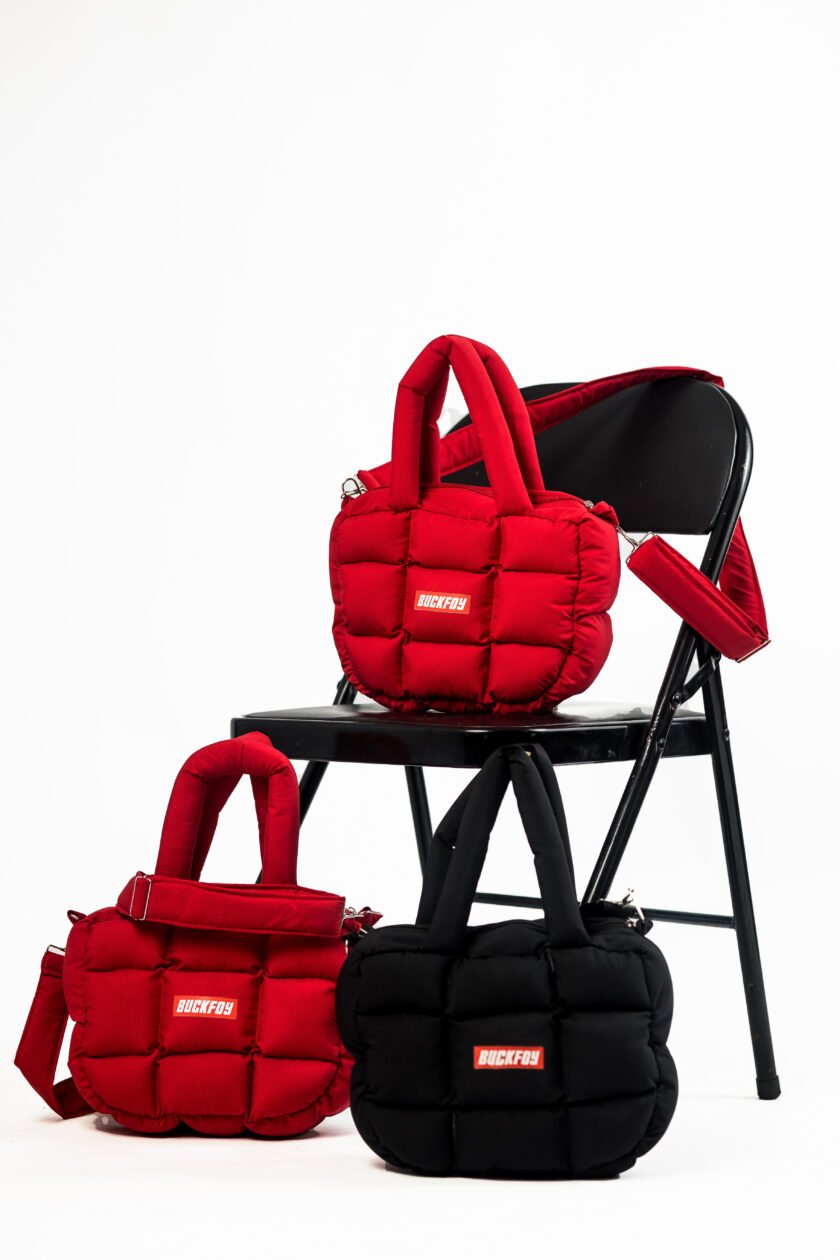 BuckFoy Puffer Mini Bag in Black - Image 3
