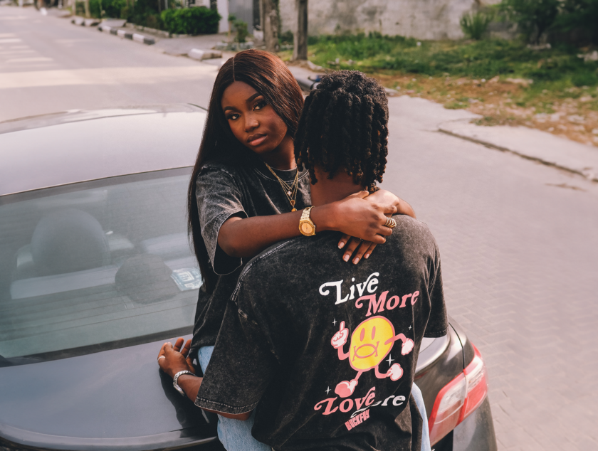 More Love Unisex Acid Wash Graphic Tee - Image 3