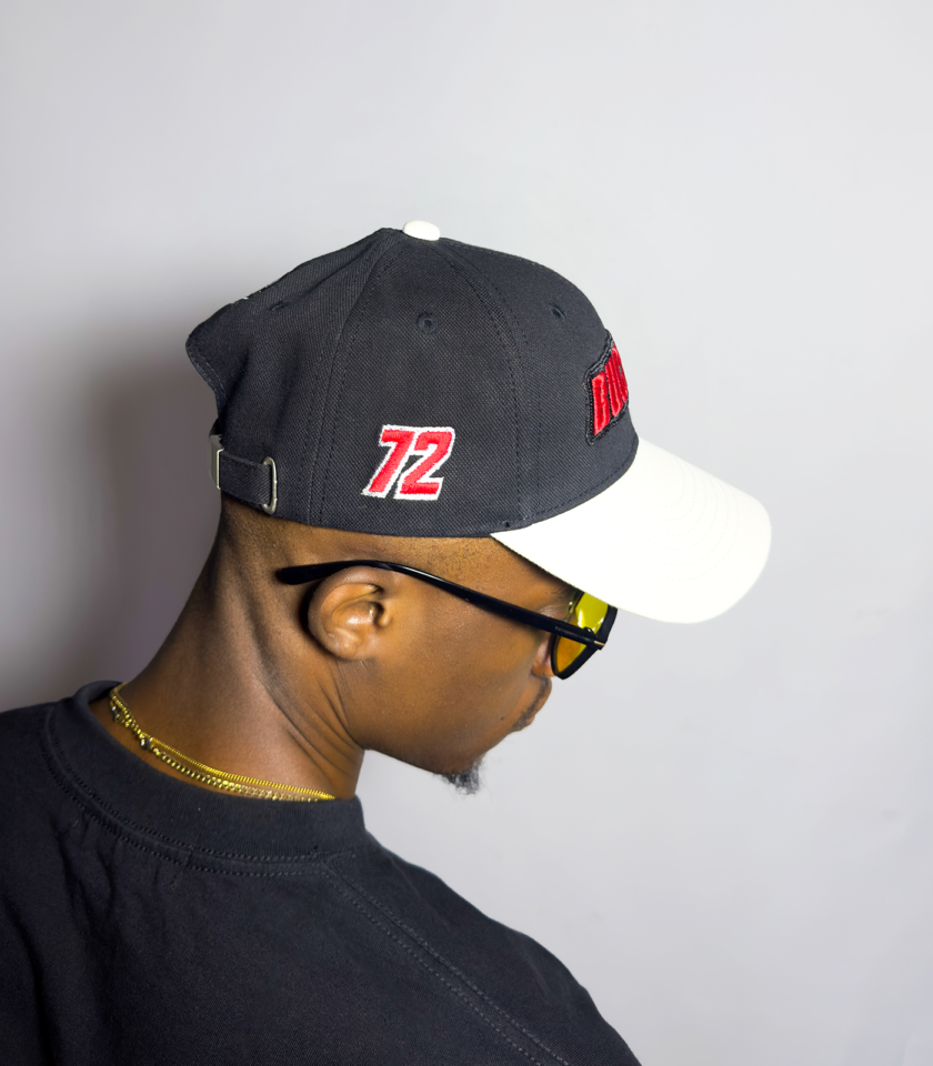 Logo Baseball Hat in Reverse Two Tone Monochrome - Image 2