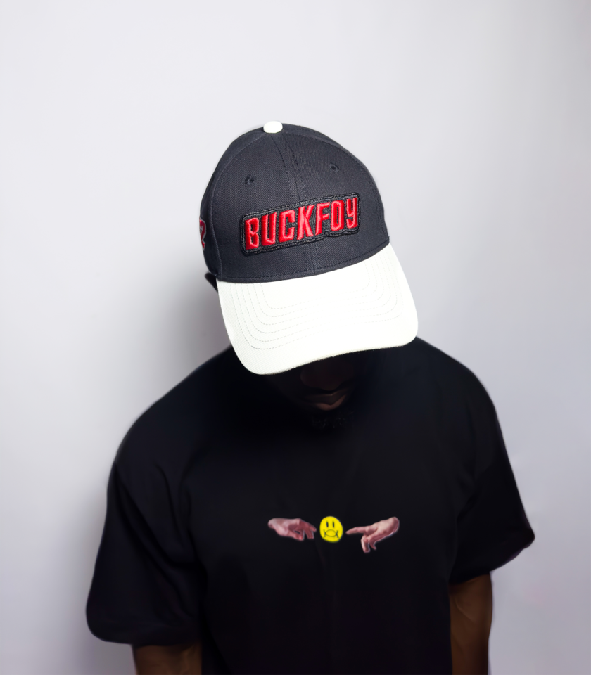 Logo Baseball Hat in Reverse Two Tone Monochrome - Image 3