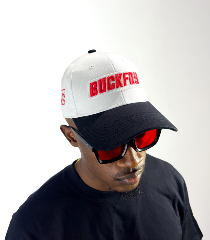 Logo Baseball Hat in Two Tone Monochrome
