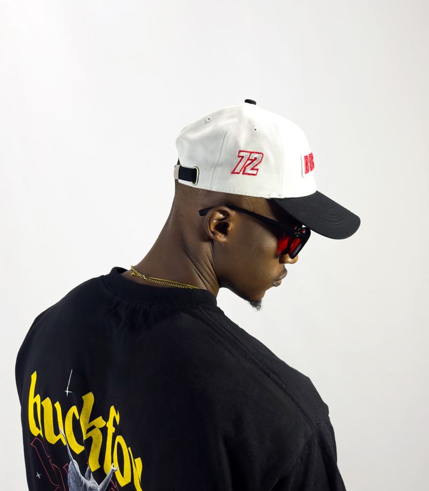 Logo Baseball Hat in Two Tone Monochrome - Image 2