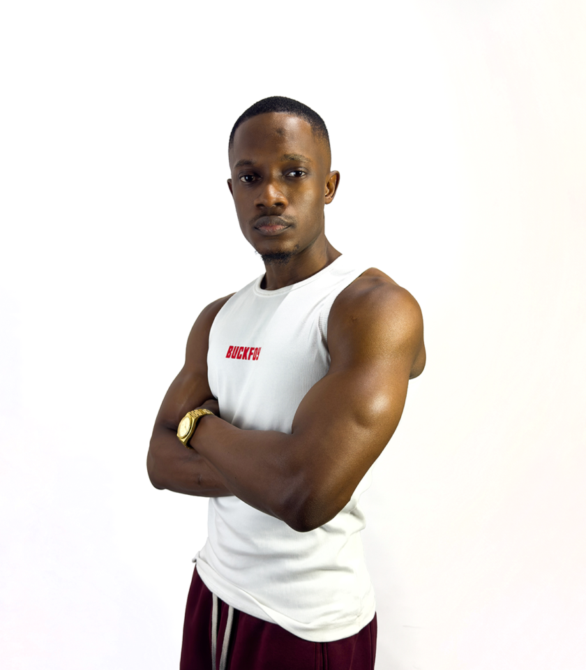 Vinyl Logo Muscle Fit Ribbed Vest in White