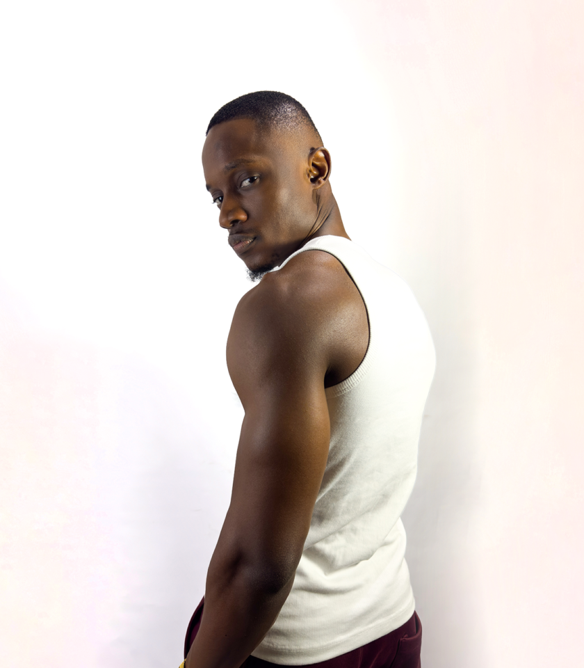 Vinyl Logo Muscle Fit Ribbed Vest in White - Image 3