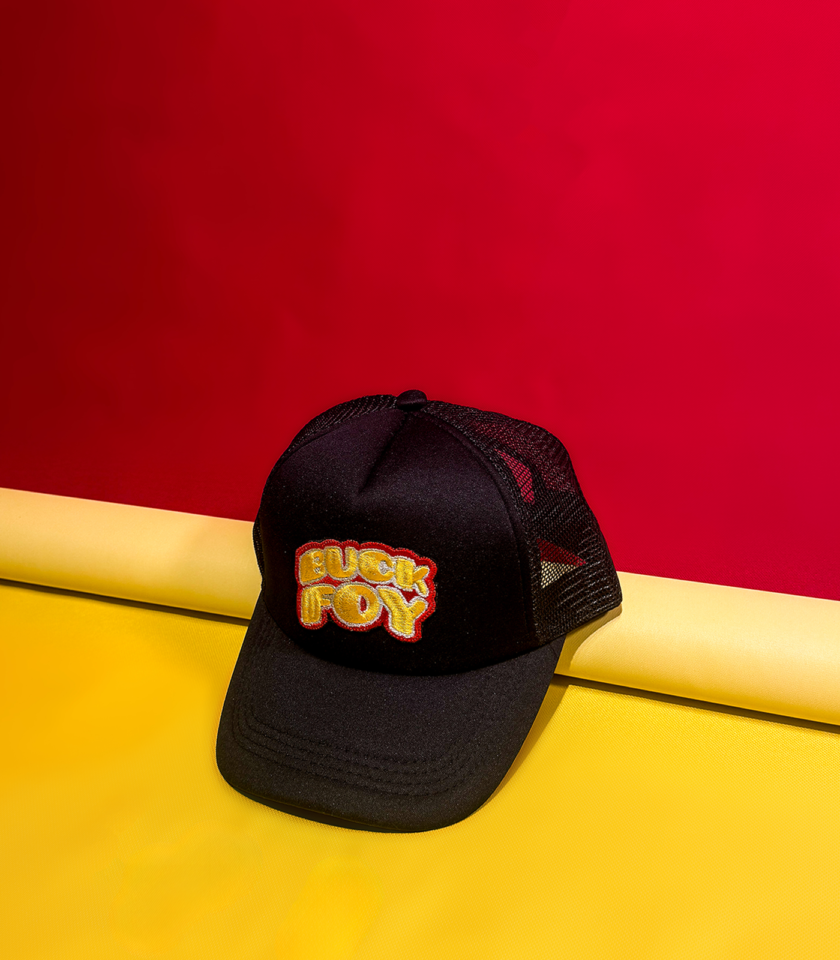 BuckFoy Snap Back Trucker Hat in Black