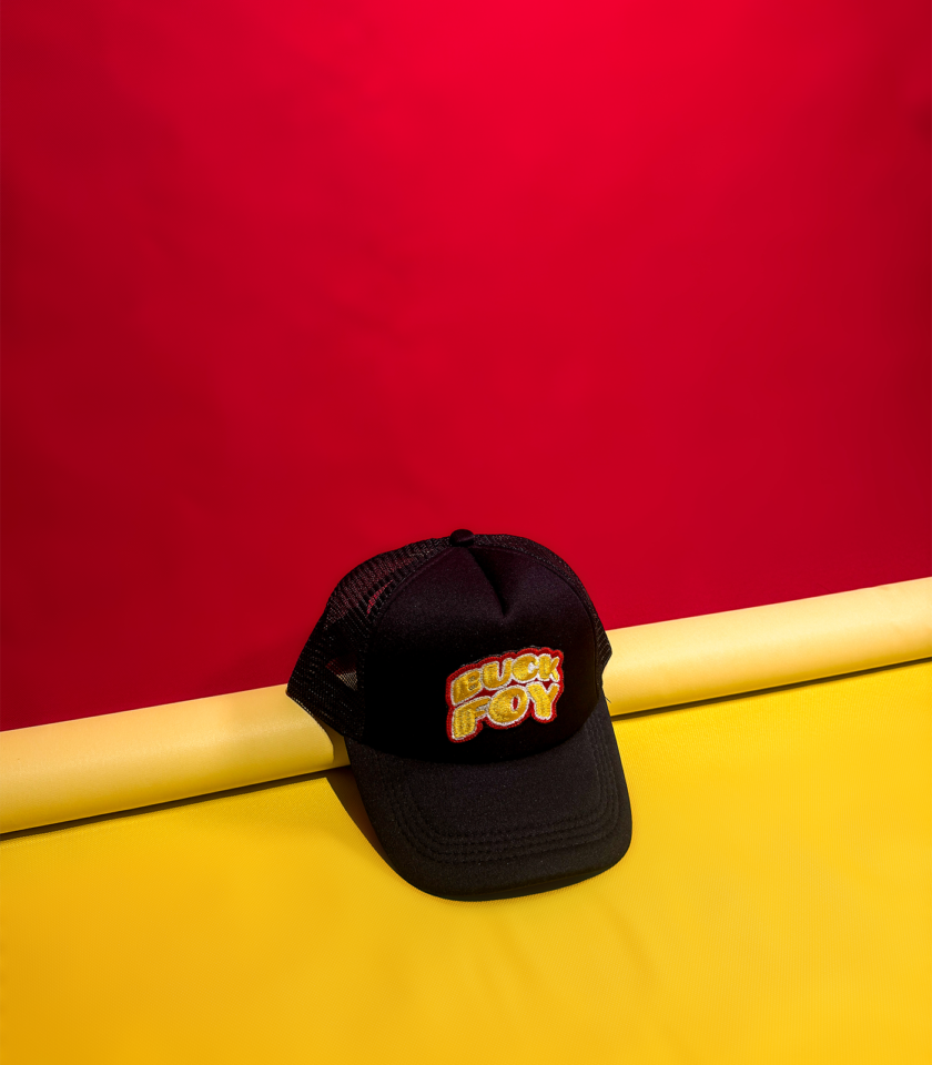BuckFoy Snap Back Trucker Hat in Black - Image 3