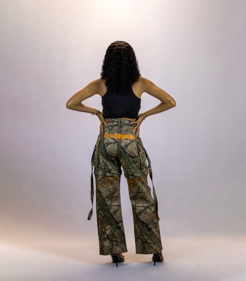 Zip-Off Cargo Pants in Tree Camo - Image 2