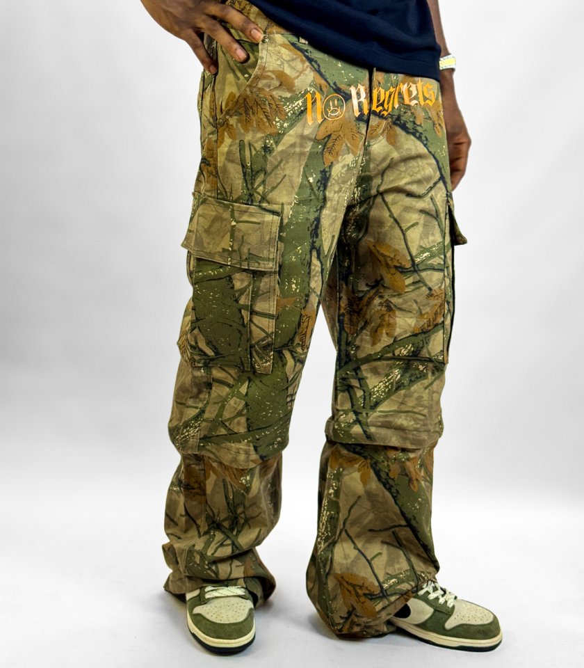 Zip-Off Cargo Pants in Tree Camo - Image 2
