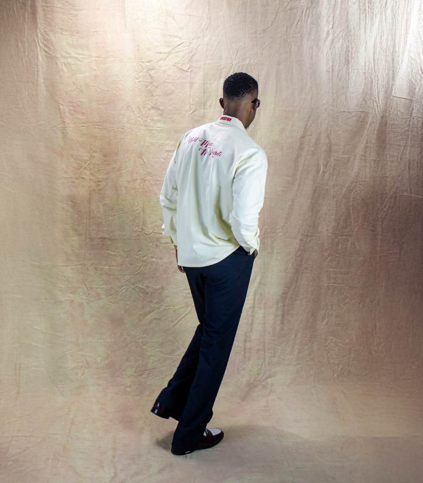 Linen Stripped Shirt - Yellow - Image 5