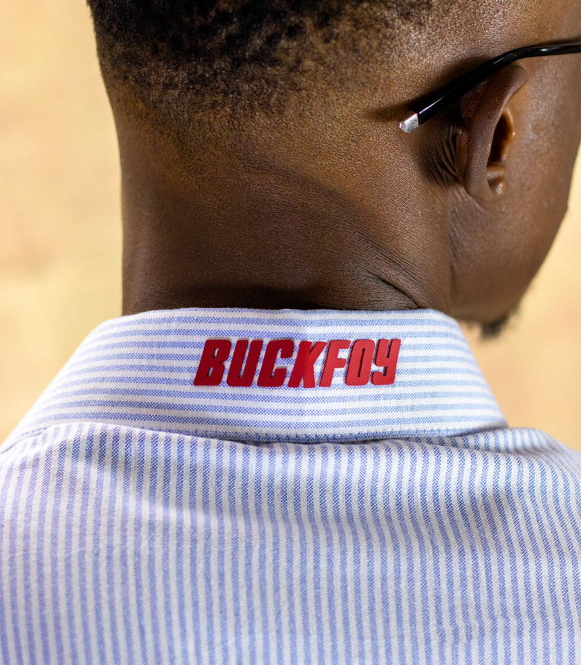 Linen Stripped Shirt - Light Blue - Image 3