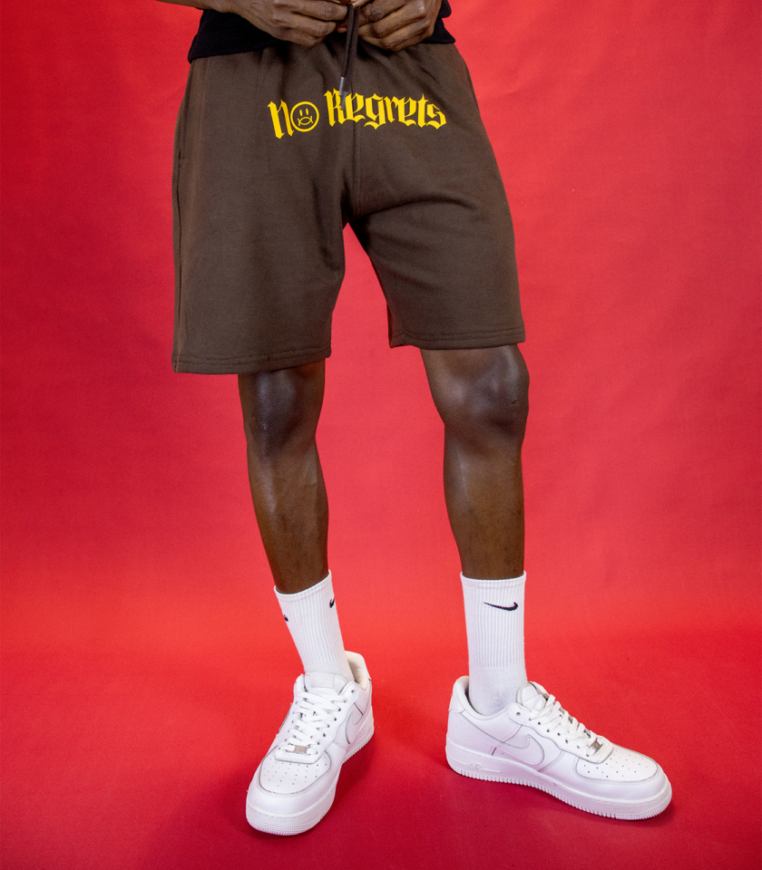 No Regrets Sweatshorts In Brown