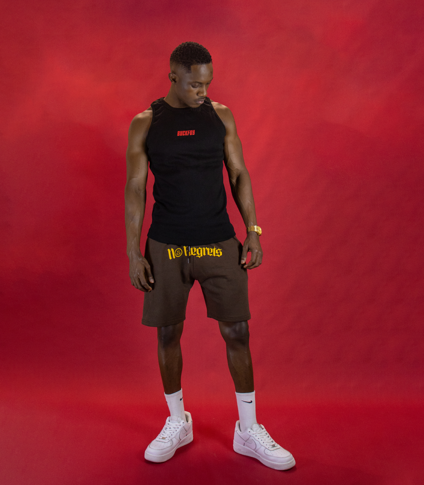 No Regrets Sweatshorts In Brown - Image 2