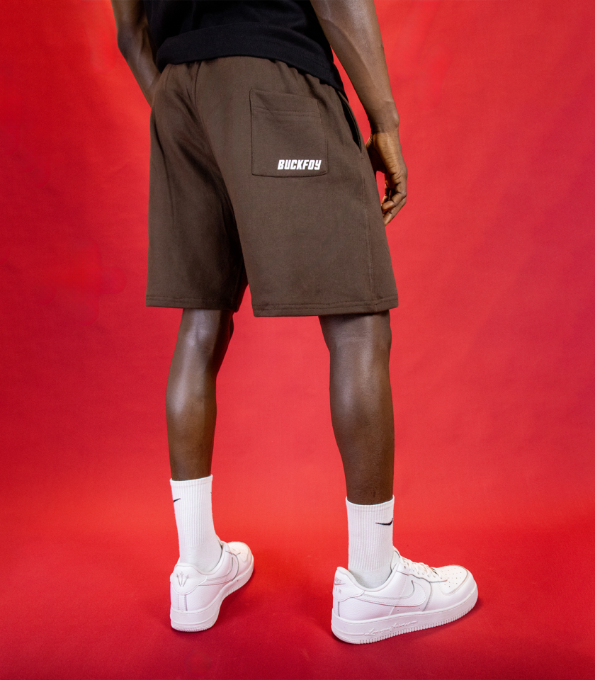 No Regrets Sweatshorts In Brown - Image 3