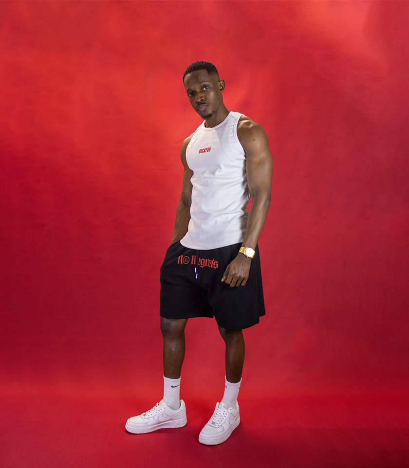 No Regrets Sweatshorts In Black - Image 2
