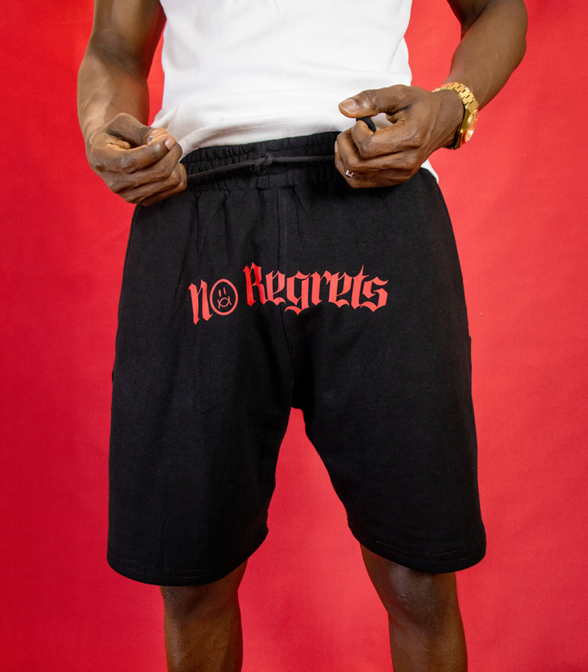 No Regrets Sweatshorts In Black - Image 3